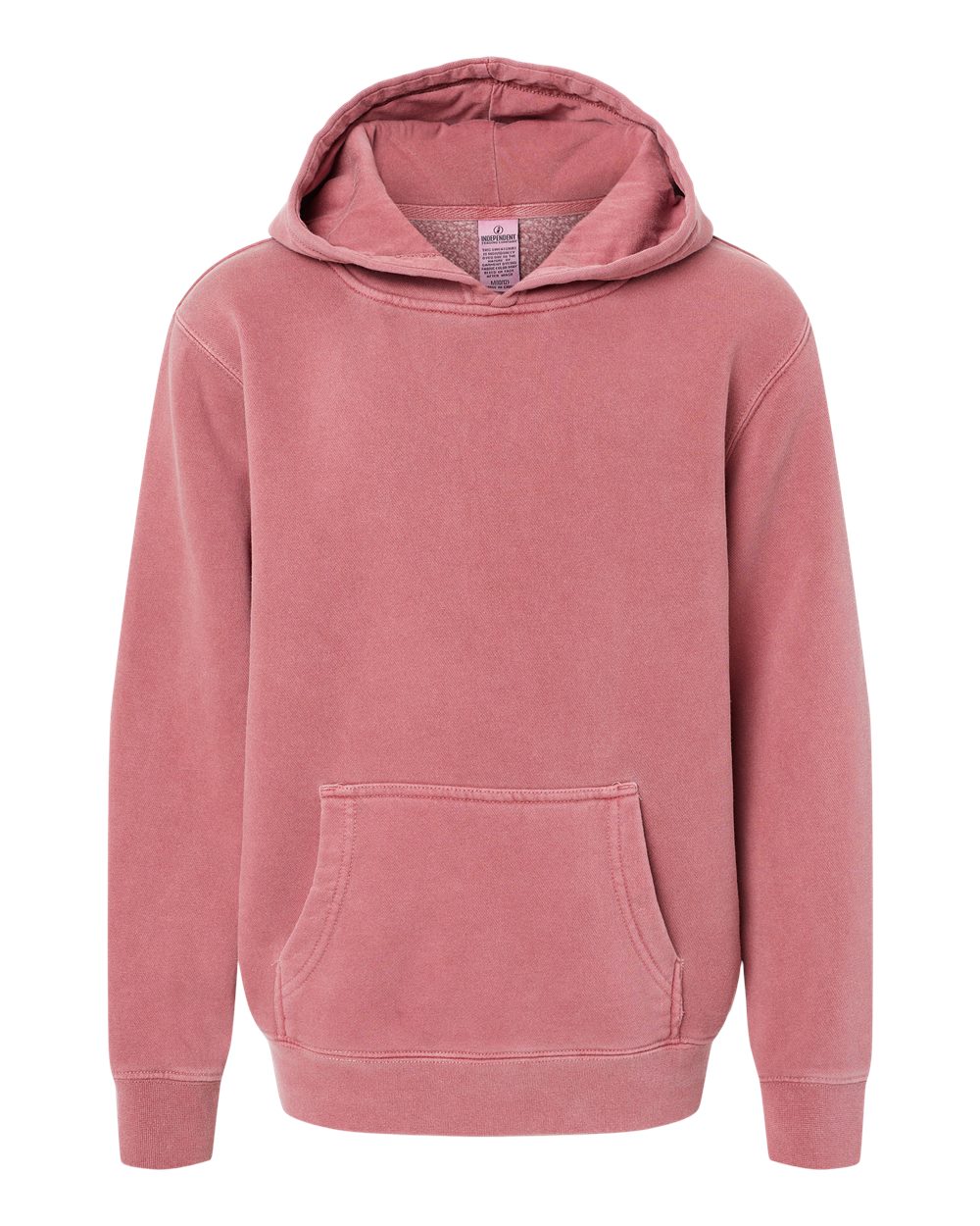 Independent Trading Co. PRM1500Y Youth Pigment-Dyed Hoodie in Pigment Maroon