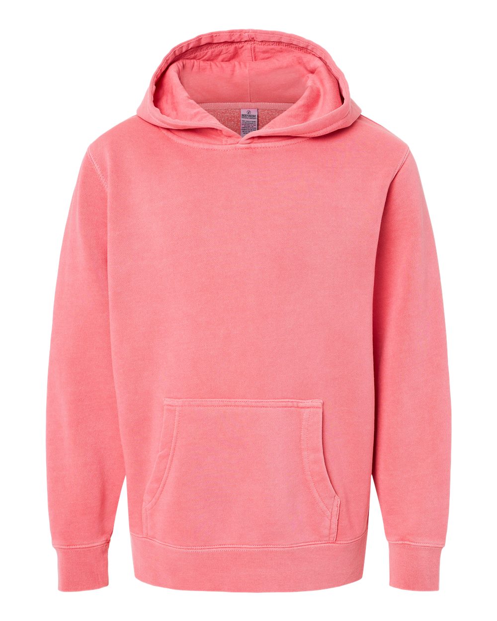 Independent Trading Co. PRM1500Y Youth Pigment-Dyed Hoodie in Pigment Pink