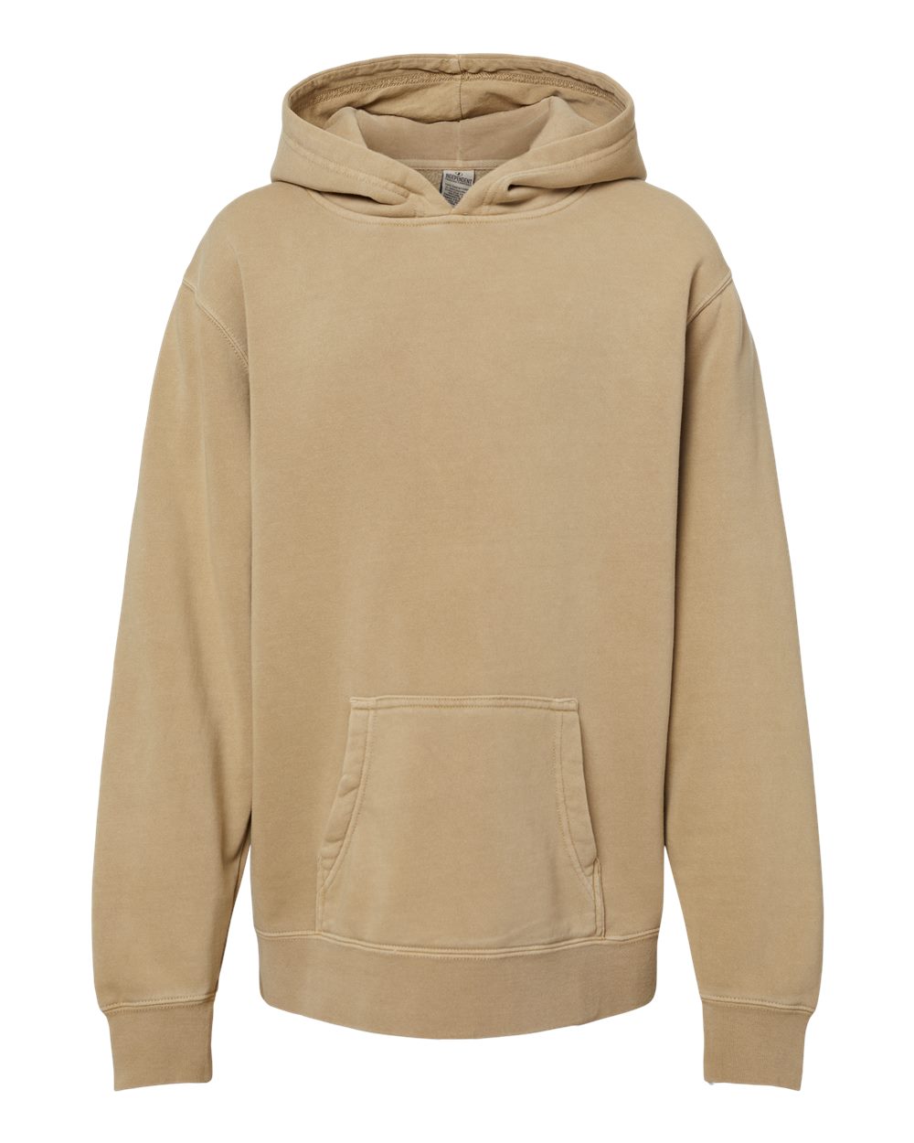 Independent Trading Co. PRM1500Y Youth Pigment-Dyed Hoodie in Pigment Sandstone