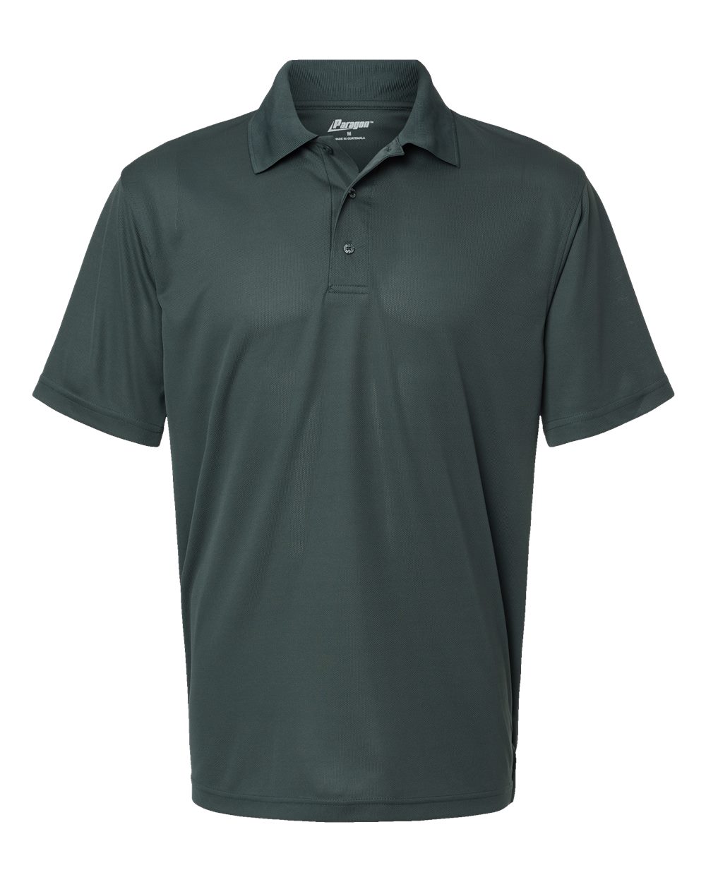 Paragon Men's Saratoga Performance Mini Mesh Polo blank in Carbon, style 100