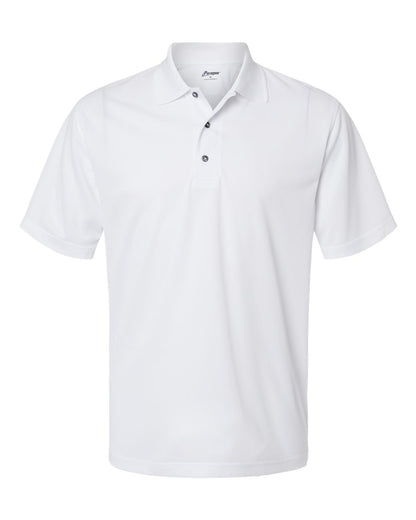Paragon Men's Saratoga Performance Mini Mesh Polo blank in White, style 100