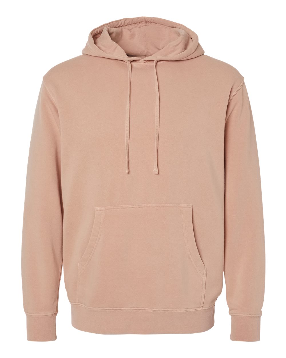 Independent Trading Co. PRM4500 Midweight Pigment-Dyed Hoodie in Pigment Dusty Pink