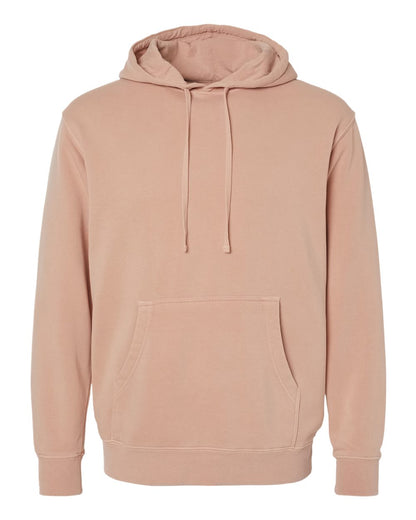 Independent Trading Co. PRM4500 Midweight Pigment-Dyed Hoodie in Pigment Dusty Pink