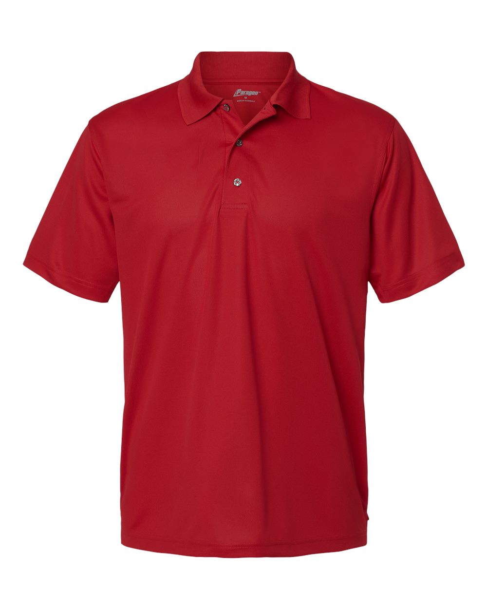 Paragon Men's Saratoga Performance Mini Mesh Polo blank in Cardinal, style 100