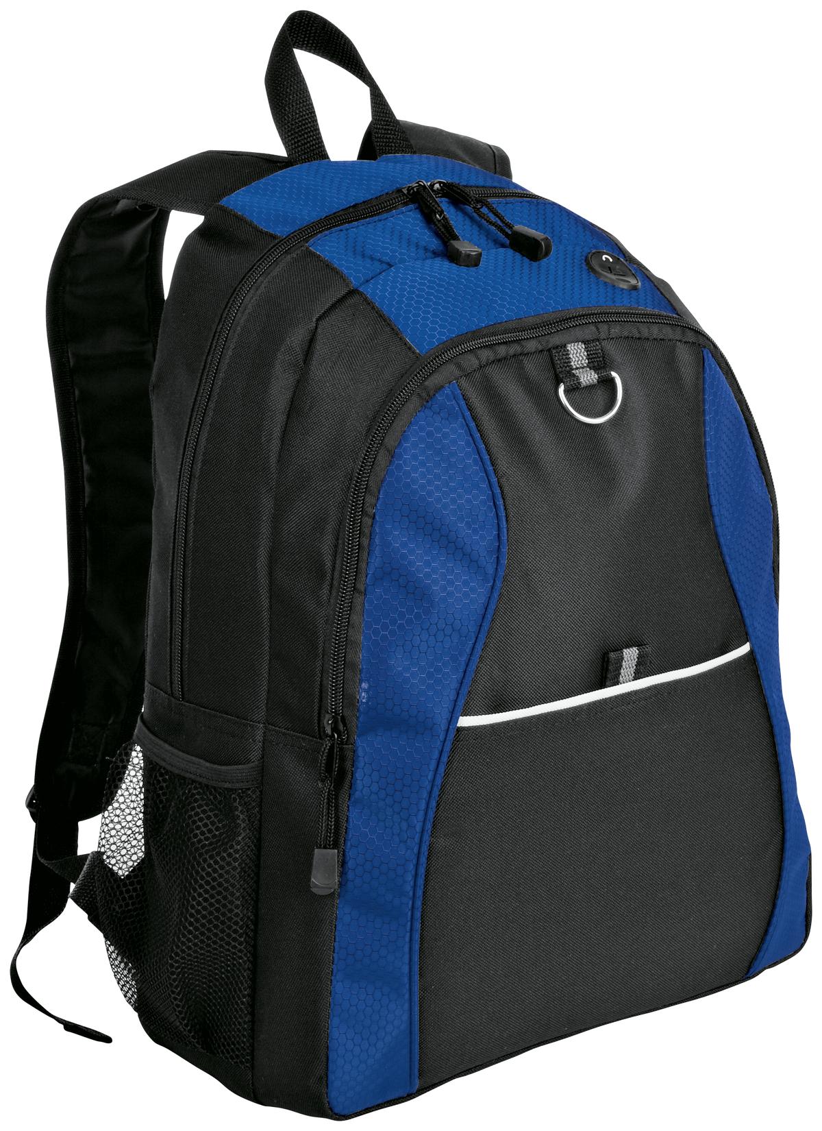 Port Authority Contrast Honeycomb Backpack BG1020 - Twilight Blue/ Black