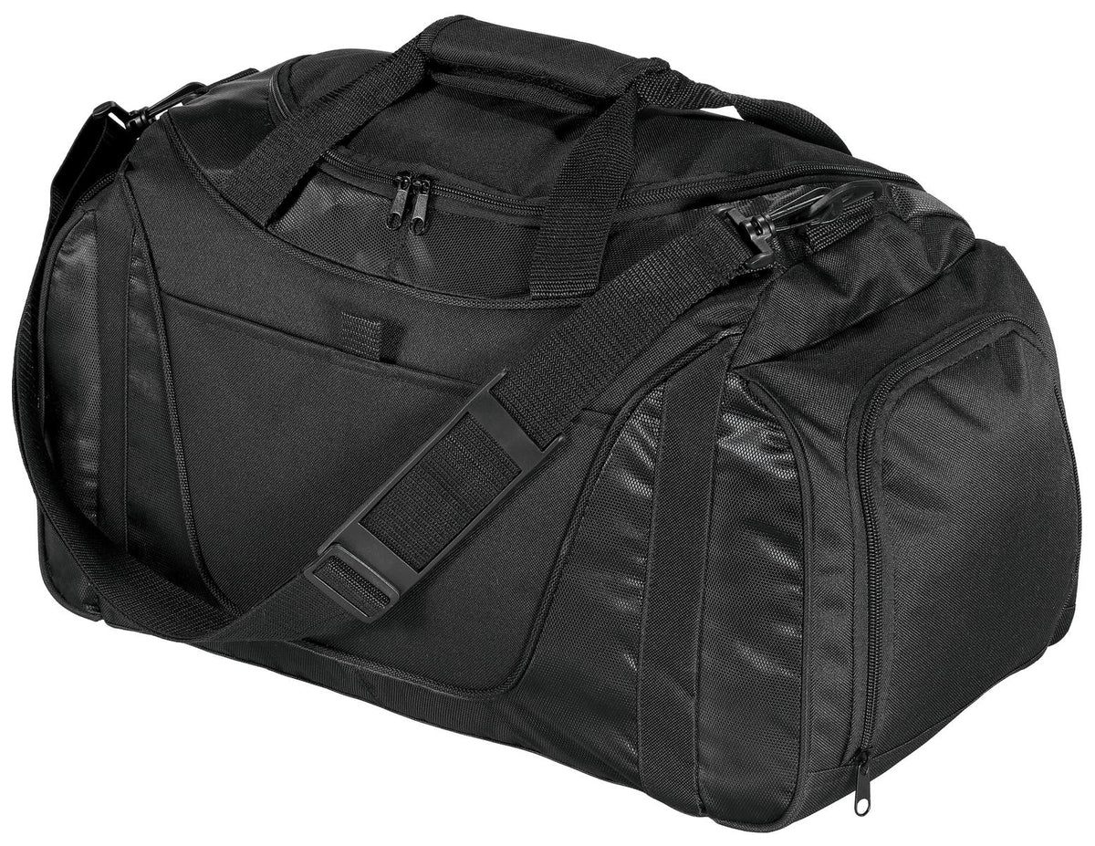 Port Authority Small Two-Tone Duffel BG1040 - Black/ Black