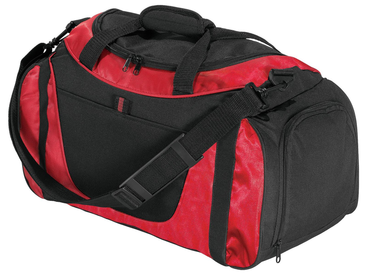 Port Authority Small Two-Tone Duffel BG1040 - Red/ Black