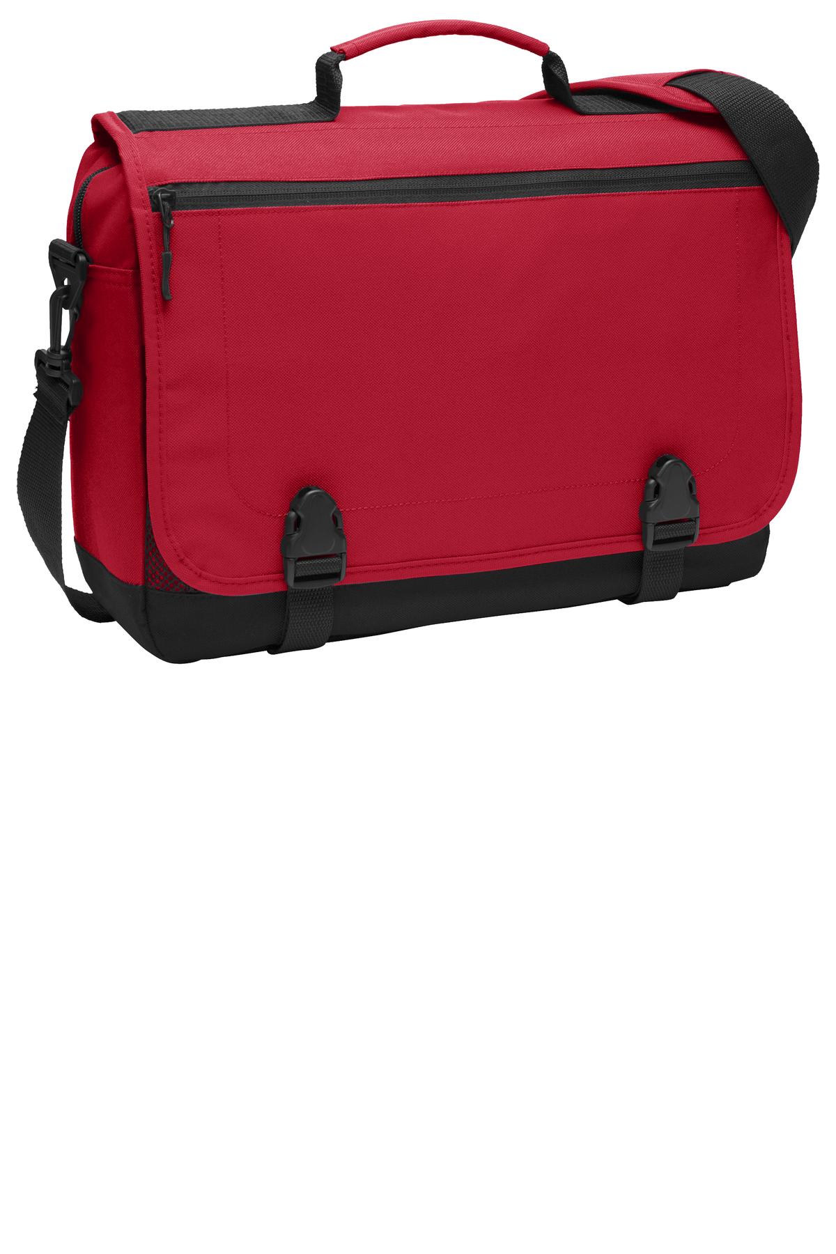 Port Authority Messenger Briefcase BG304 - Chili Red