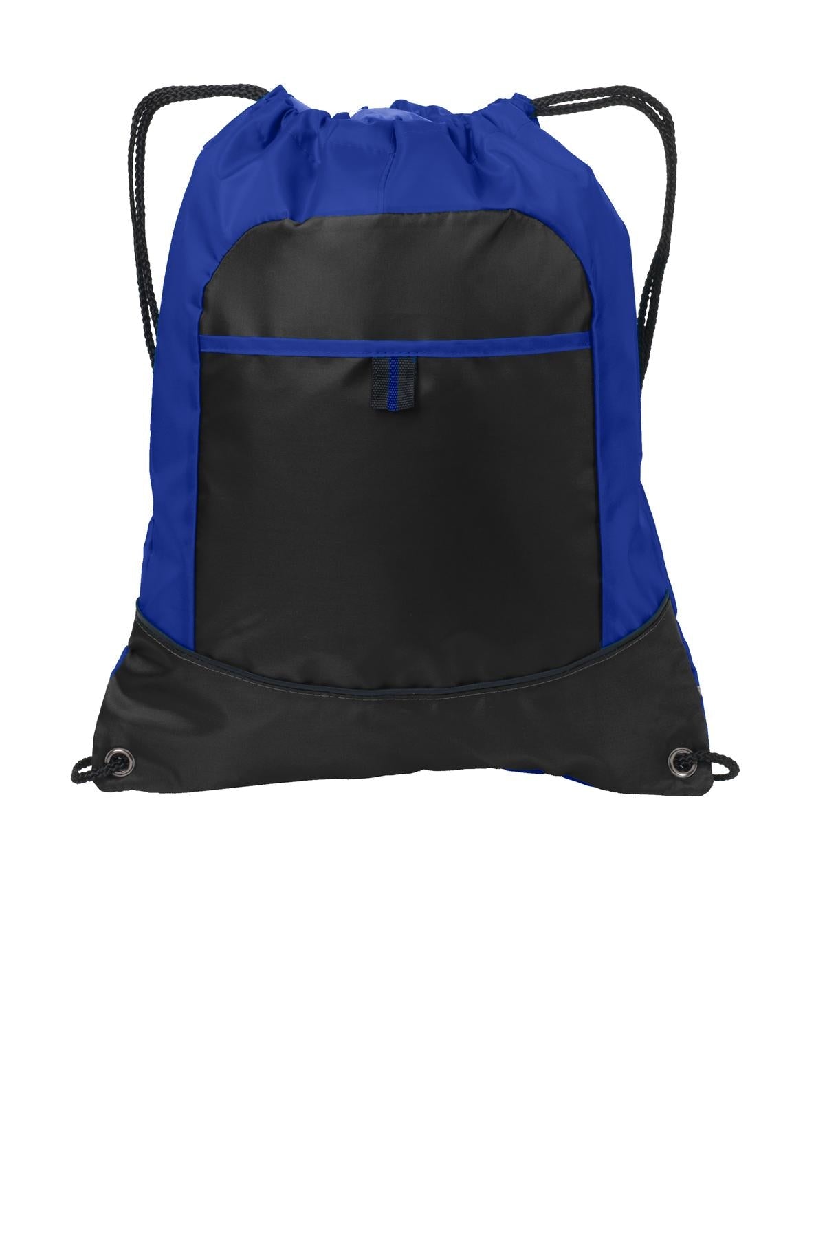 Port Authority Pocket Cinch Pack BG611 - Hyper Blue/ Black