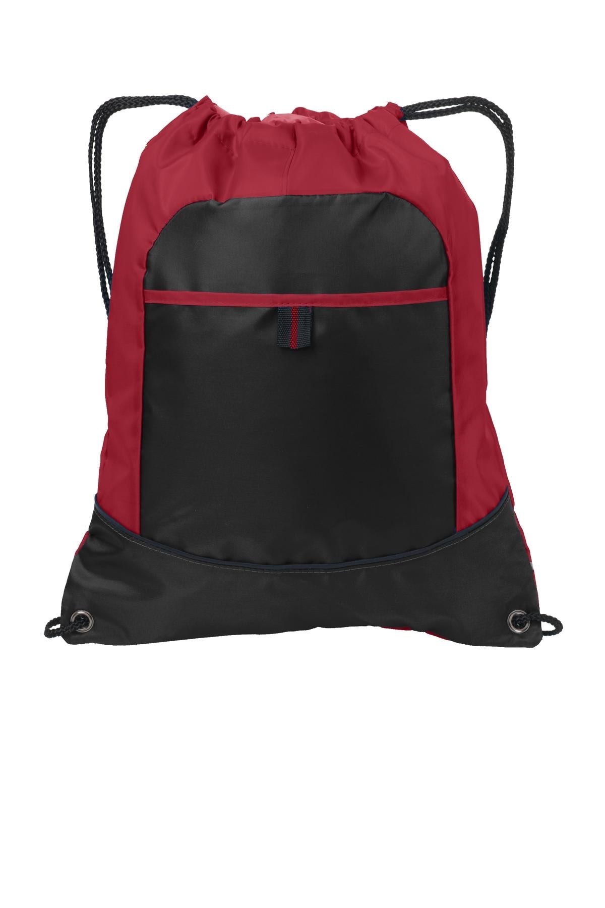 Port Authority Pocket Cinch Pack BG611 - True Red/ Black