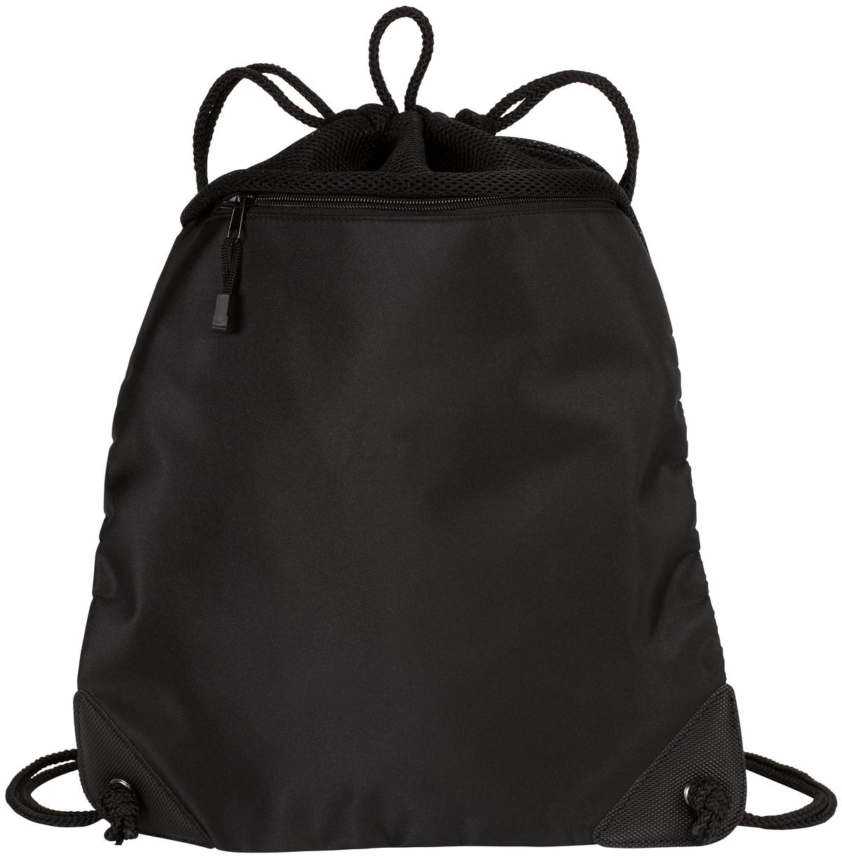 Port Authority Cinch Pack with Mesh Trim BG810 - Black