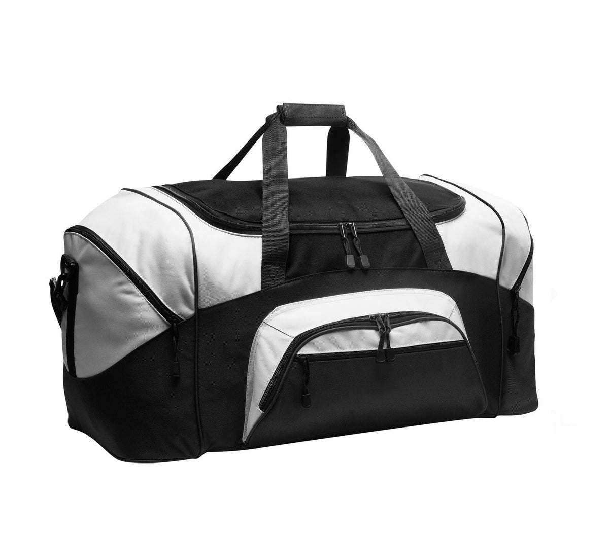 Port Authority Standard Colorblock Sport Duffel BG99 - Black/ Grey
