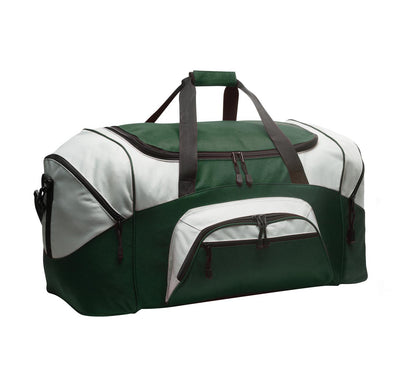 Port Authority Standard Colorblock Sport Duffel BG99 - Hunter/ Grey