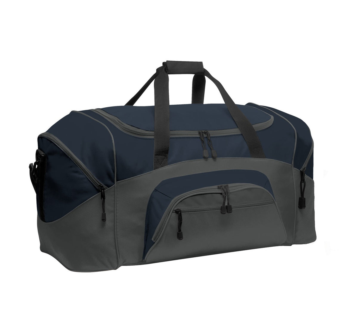 Port Authority Standard Colorblock Sport Duffel BG99 - Navy/ Dark Charcoal