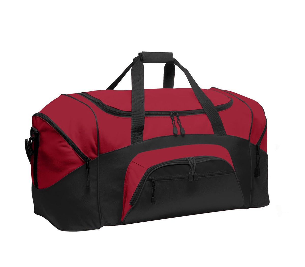 Port Authority Standard Colorblock Sport Duffel BG99 - True Red/ Black