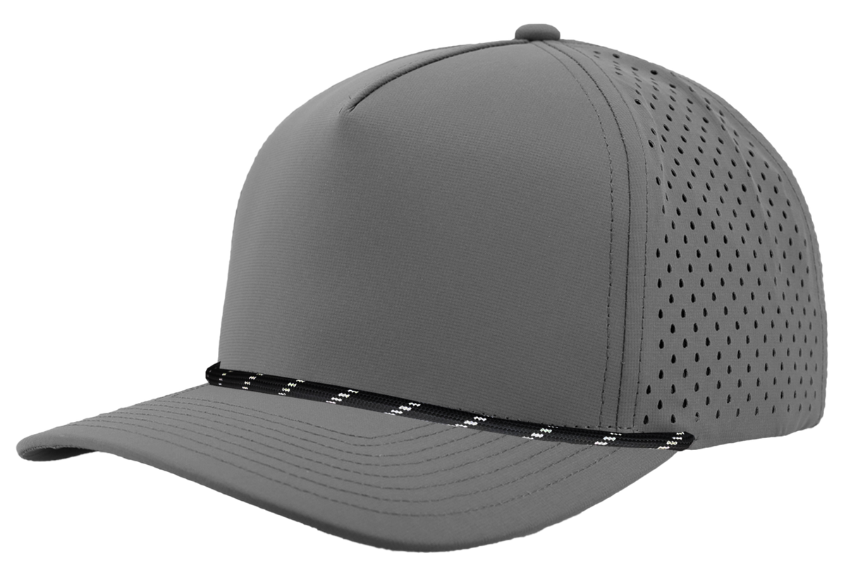 Zapped Headwear Blackhawk R+ Rope Hat - Grey-Black twisted rope