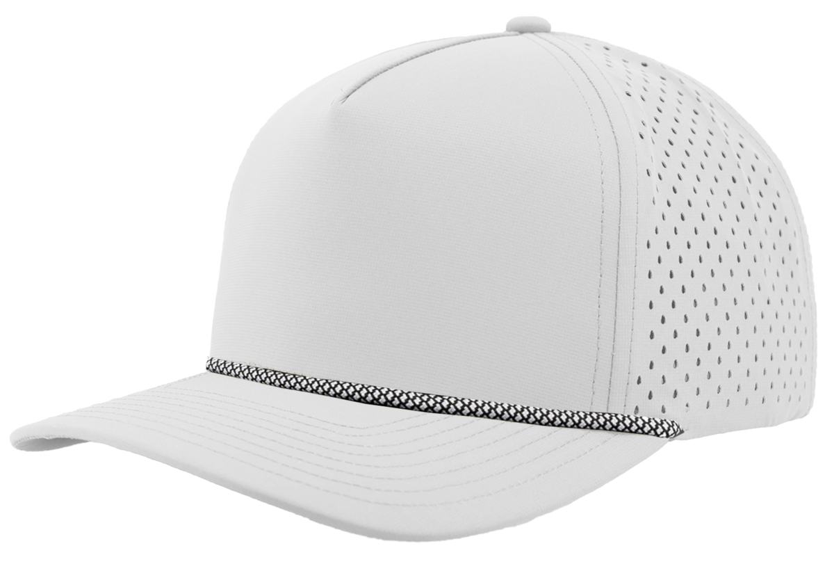 Zapped Headwear Blackhawk R+ Rope Hat - Off White-Black Chainlink Rope