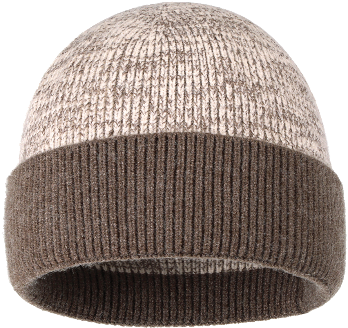 Zapped Headwear Heather Cuff Beanie - Heather coffee/coffee cuff