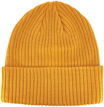Zapped Headwear Knitted Cuff Beanie - Ginger Yellow