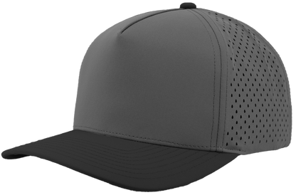 Zapped Headwear Blackhawk 5-Panel Hat - Grey - Black bill