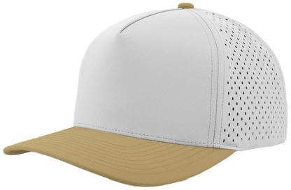 Zapped Headwear Blackhawk 5-Panel Hat - Off White - Khaki bill