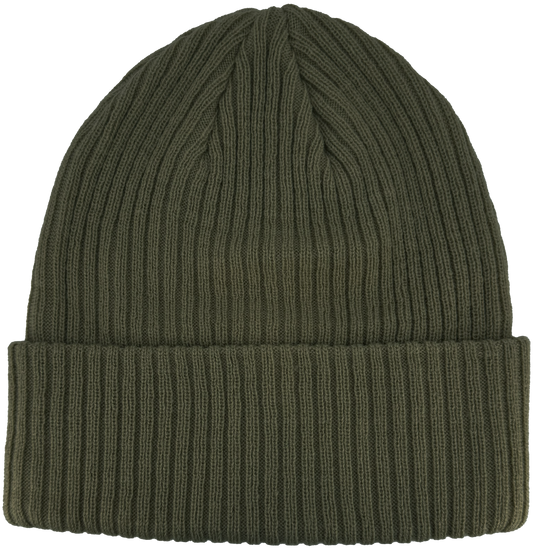 Zapped Headwear Knitted Cuff Beanie - Army Green