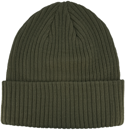 Zapped Headwear Knitted Cuff Beanie - Army Green