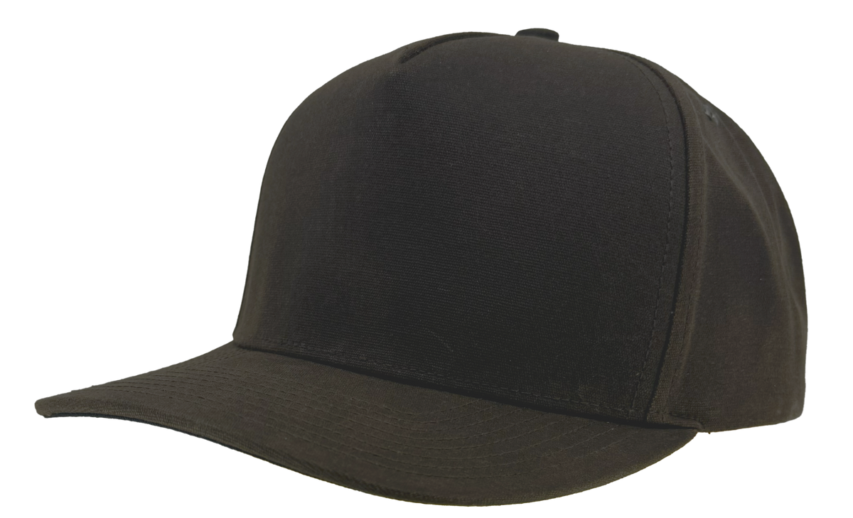 Zapped Headwear Patriot Waxed Canvas Hat - Dark Brown