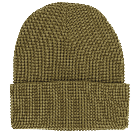 Zapped Headwear Waffle Beanie - Khaki Sage