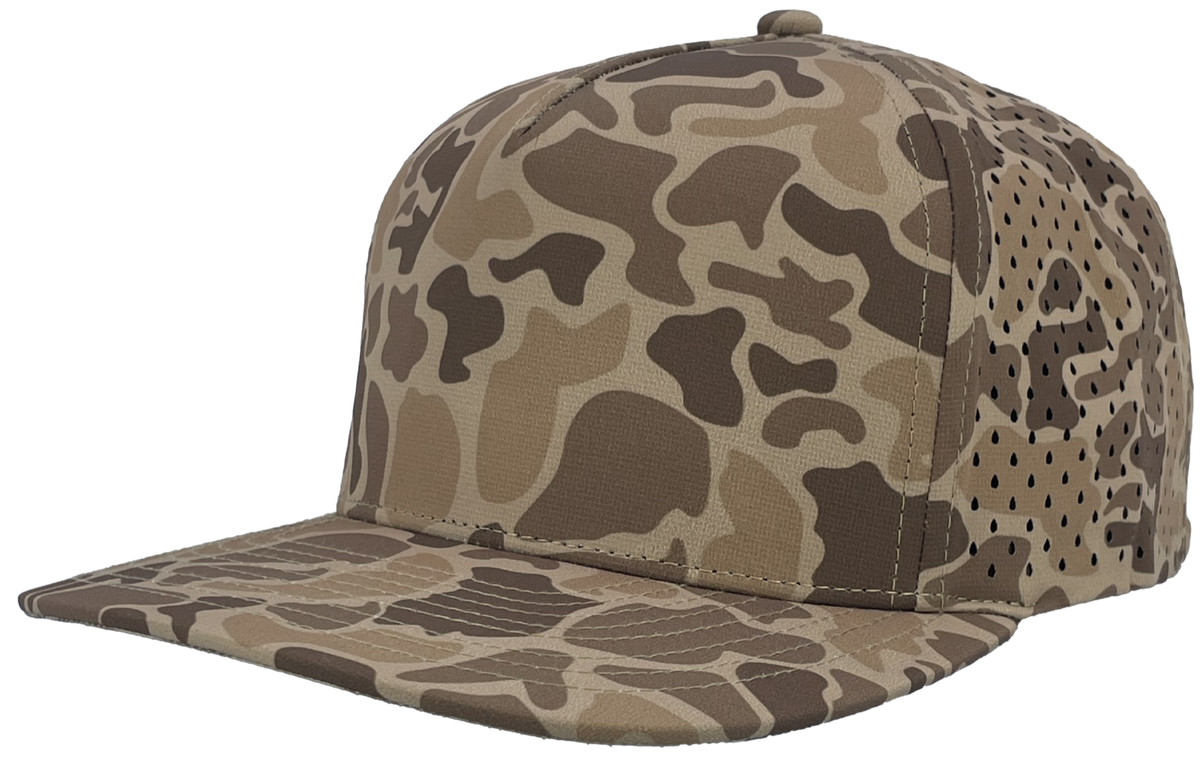 Zapped Headwear Blackhawk 5-Panel Hat - Brown Old school camo