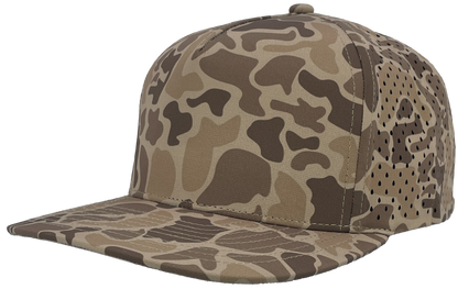 Zapped Headwear Blackhawk 5-Panel Hat - Brown Old school camo