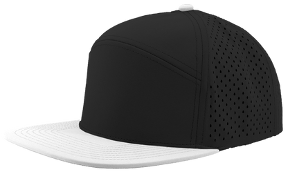 Zapped Headwear Osprey 7-Panel Hat - Black- Off white bill