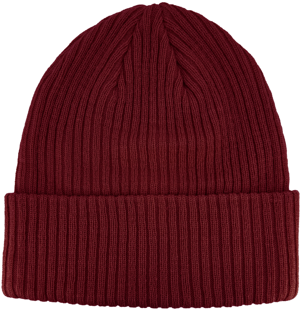 Zapped Headwear Knitted Cuff Beanie - Wine Red