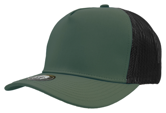 Zapped Headwear Marine 5-Panel Mesh-Back Hat - Steel Green-Black