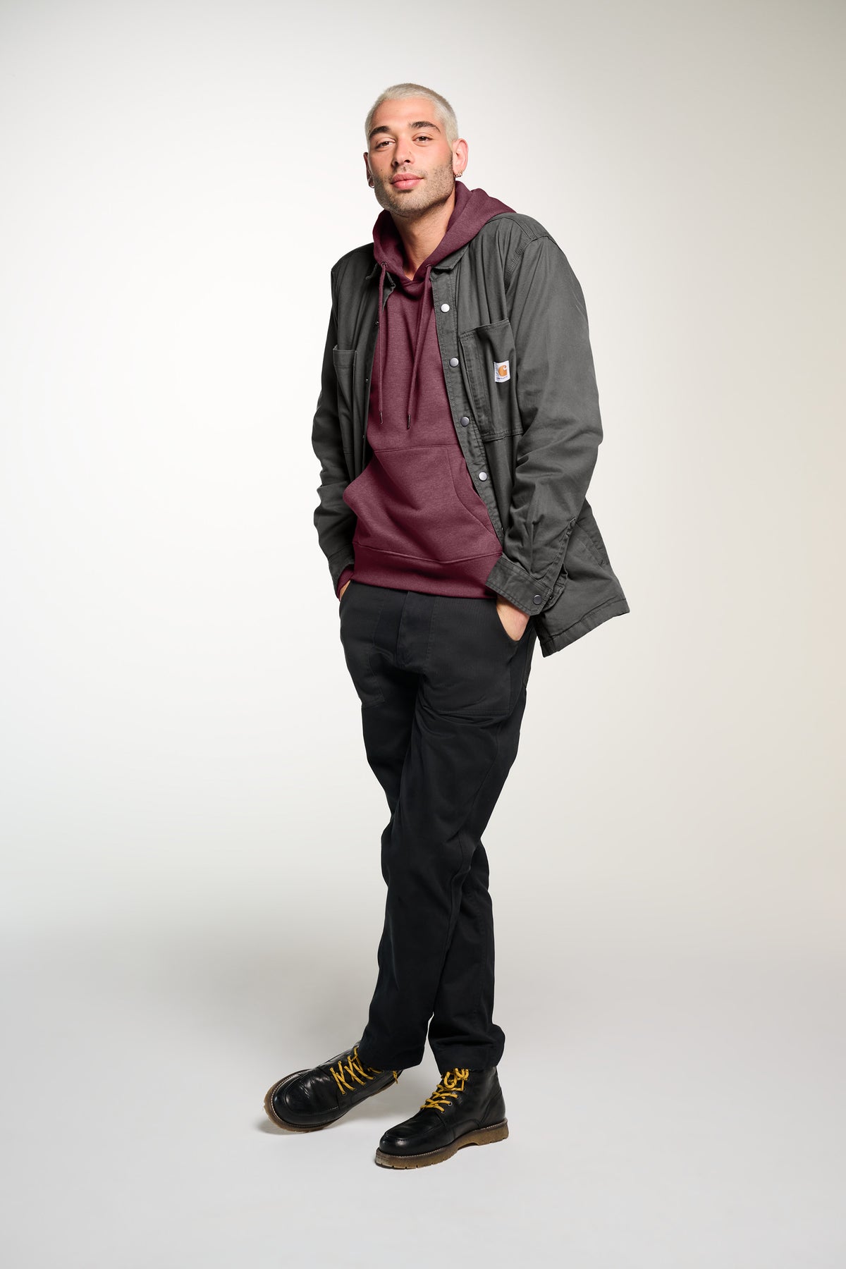 Carhartt Rugged Flex Fleece-Lined Shirt Jac - Wholesale Custom Workwear Blanks
