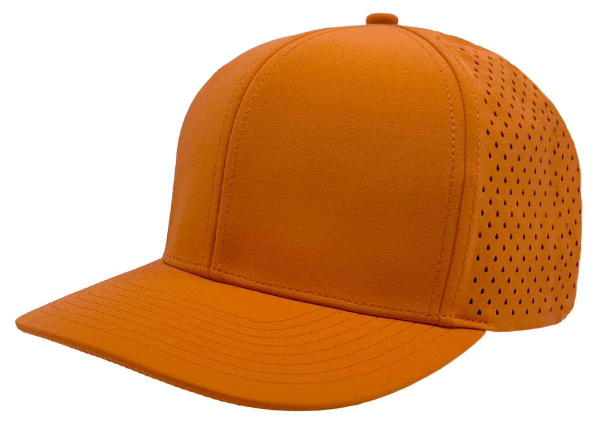 Zapped Headwear Bomber 6-Panel Hat - Flat Orange