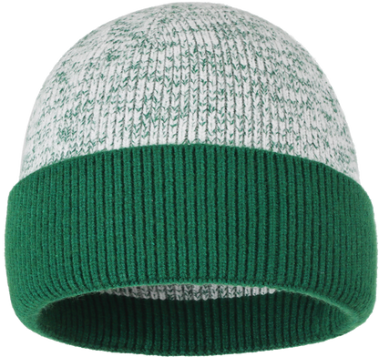 Zapped Headwear Heather Cuff Beanie - Heather green/green cuff
