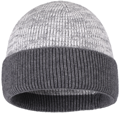 Zapped Headwear Heather Cuff Beanie - Heather grey/grey cuff