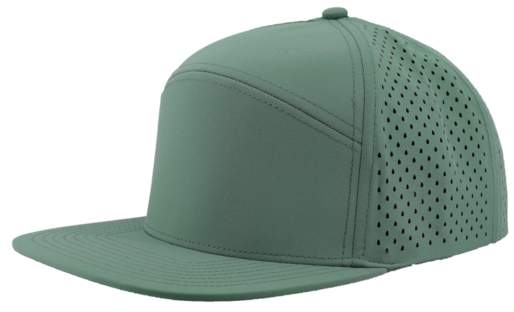 Zapped Headwear Osprey 7-Panel Hat - Steel Green