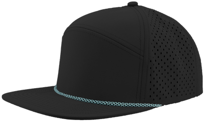 Zapped Headwear Osprey R+ Rope Hat - Black-Light Blue Chainlink rope