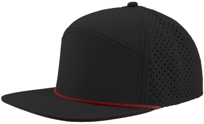 Zapped Headwear Osprey R+ Rope Hat - Black- Red Chainlink rope