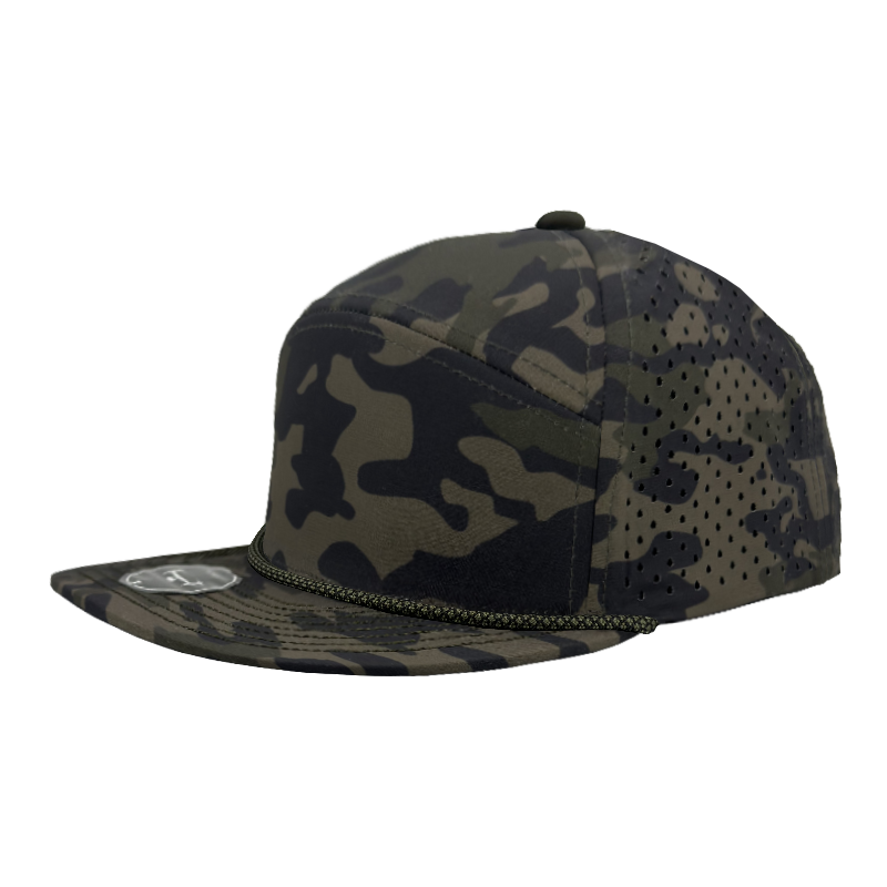 Zapped Headwear Osprey R+ Rope Hat - Olive Camo-Olive chainlink rope