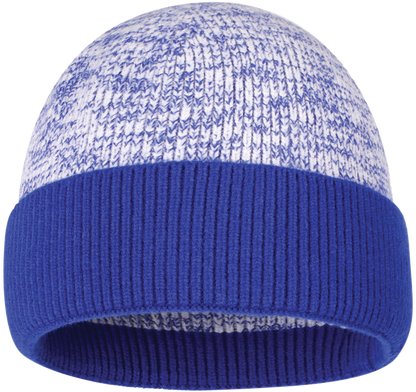 Zapped Headwear Heather Cuff Beanie - Heather royal/royal cuff