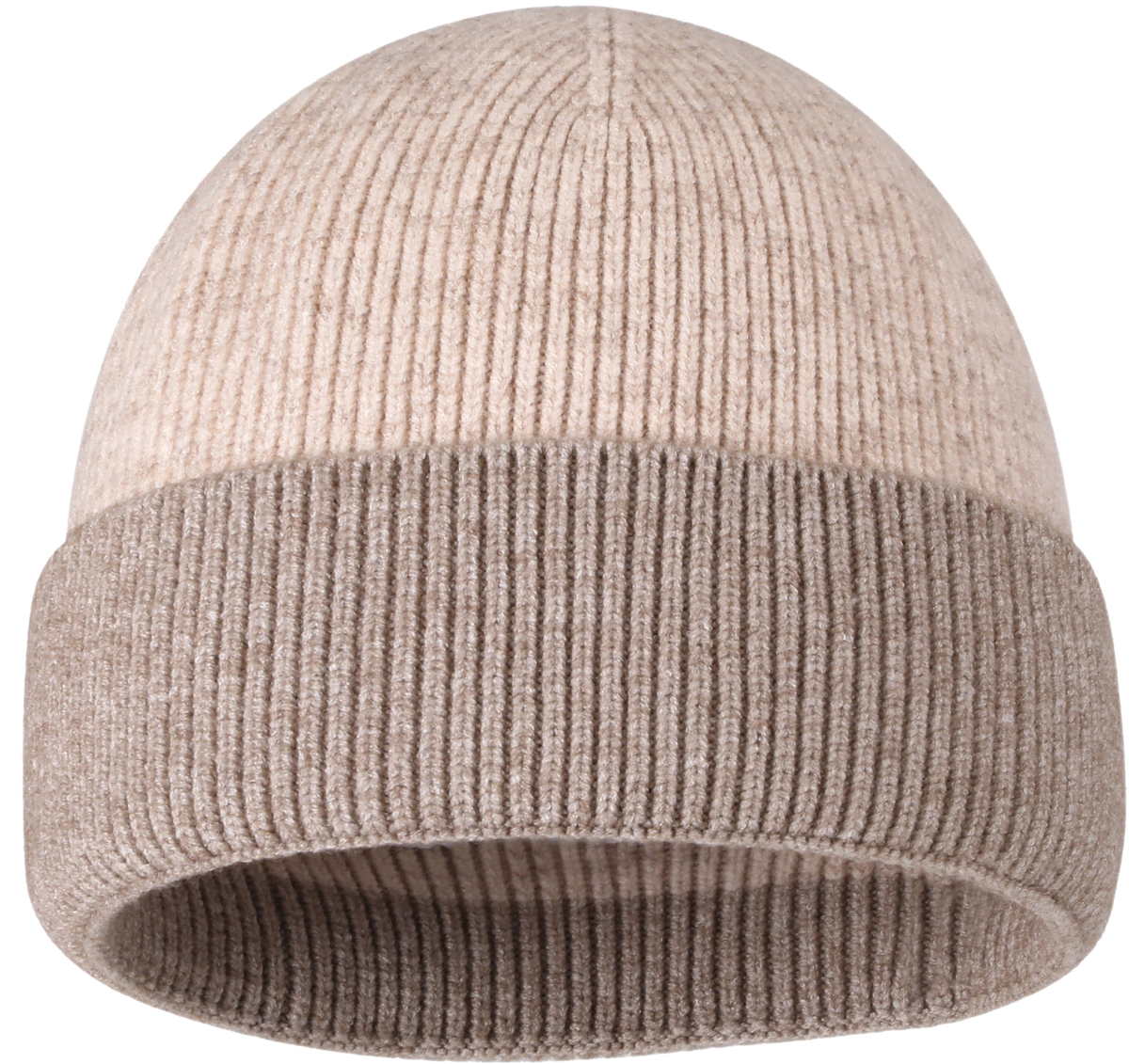 Zapped Headwear Heather Cuff Beanie - Heather Tan/tan cuff