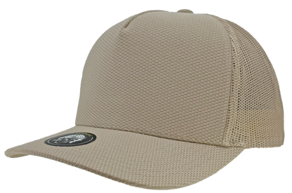 Zapped Headwear Marine 5-Panel Mesh-Back Hat - *Limited edition* Textured Khaki