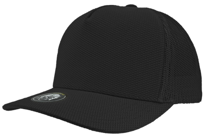 Zapped Headwear Marine 5-Panel Mesh-Back Hat - *Limited edition* Textured Black