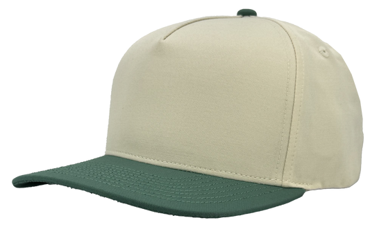 Zapped Headwear Patriot Canvas Hat - Vintage White/ Masters Green