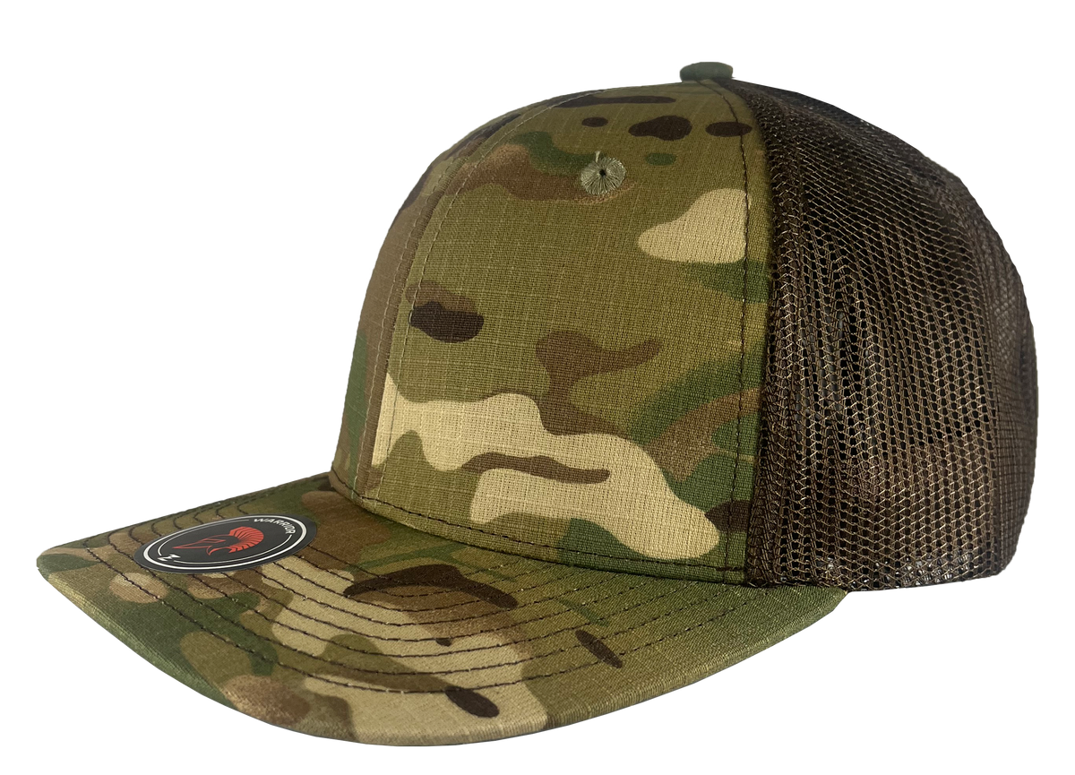 Zapped Headwear Warrior Trucker Hat - Multicam-Brown