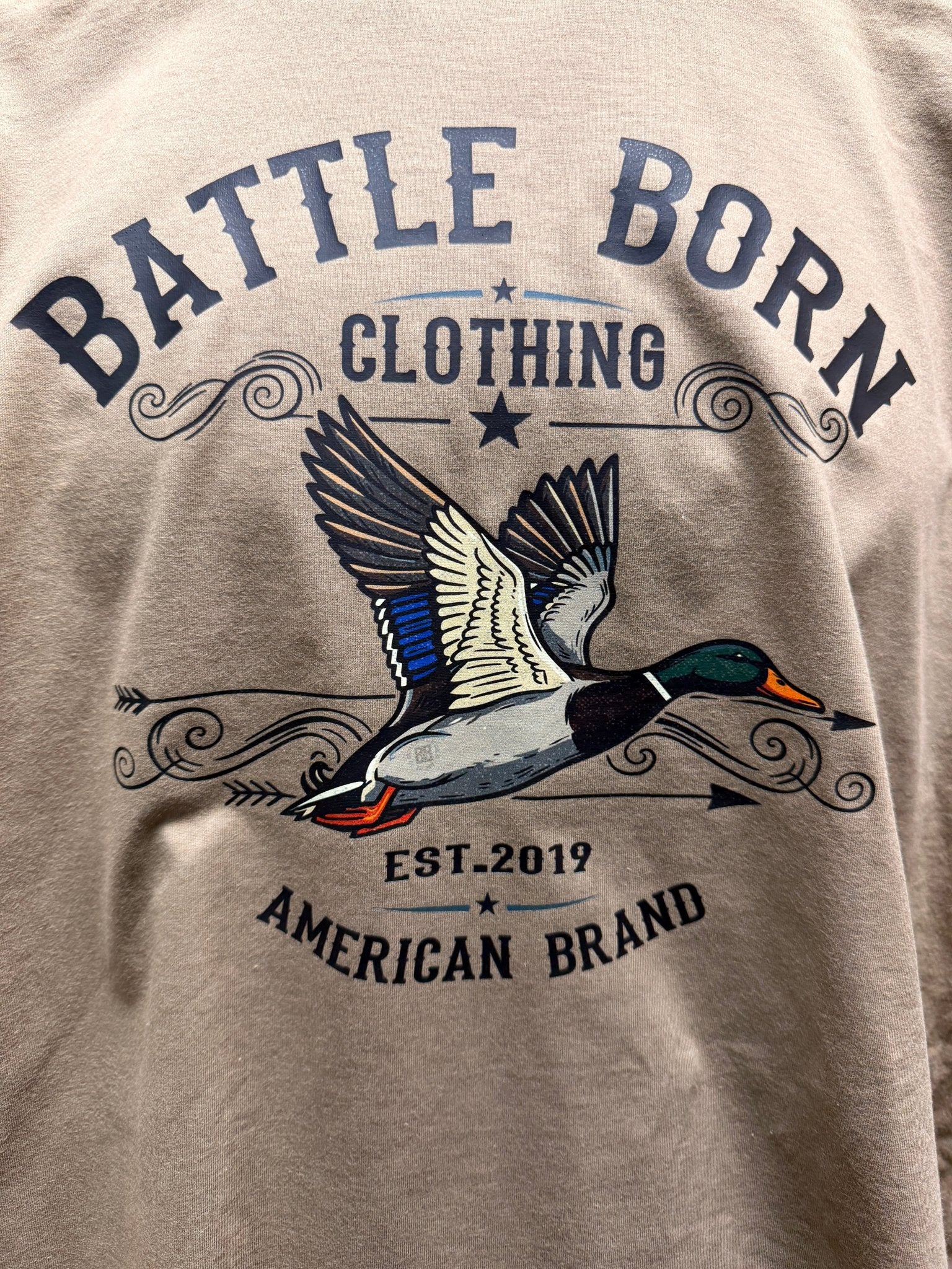 Battle Born Mallard Tee - Premium Cotton for Duck Hunters - Shop Battle Born Clothing