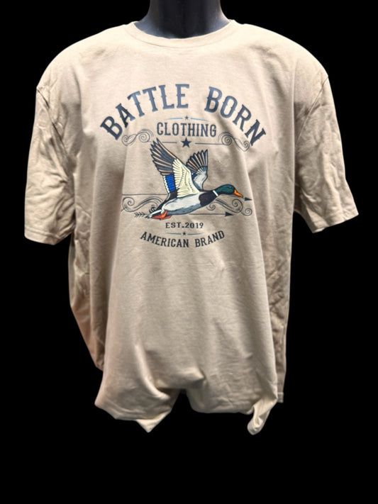 Battle Born Mallard Tee - Premium Cotton for Duck Hunters - Shop Battle Born Clothing